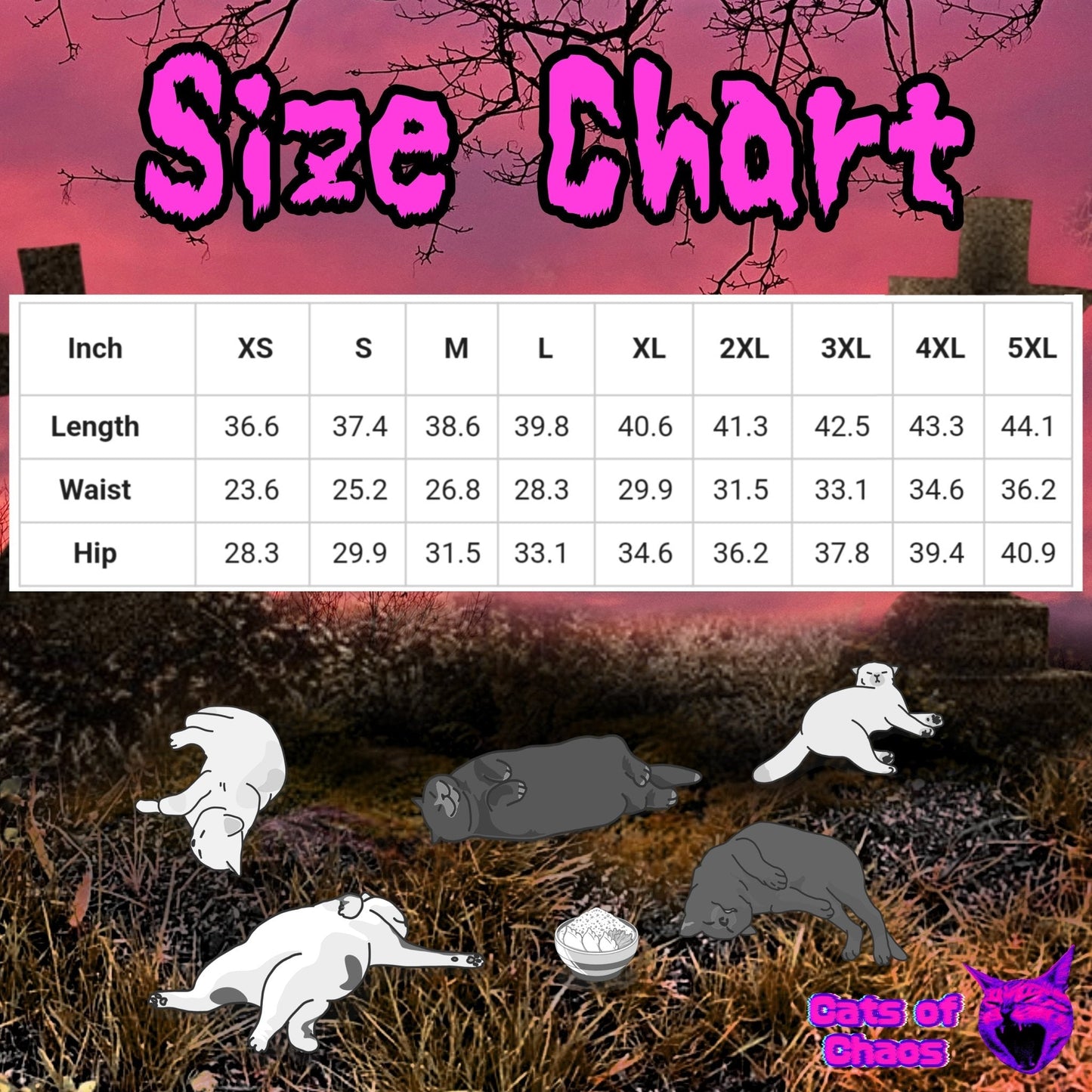 All - Over Print Bats High Waist Leggings - Cats of Chaos