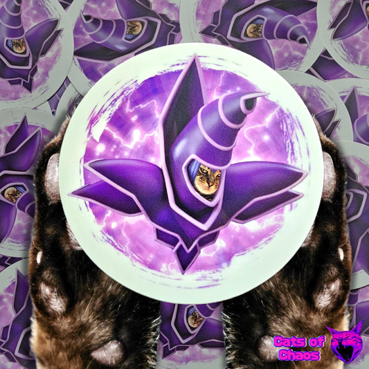 Dark Magician Cat Sticker - Cats of Chaos