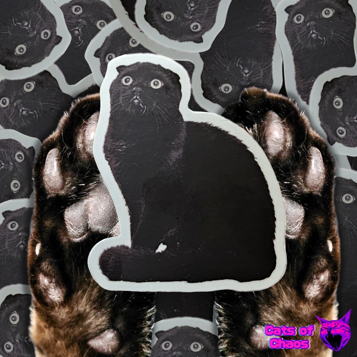 Marshadow The Black Cat Sticker - Cats of Chaos