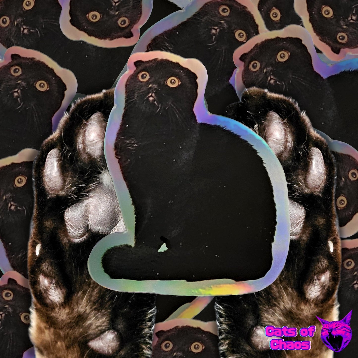 Marshadow The Black Cat Sticker - Cats of Chaos