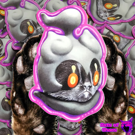 Marshadow The Cat as ... Marshadow The Pokémon! Sticker - Cats of Chaos