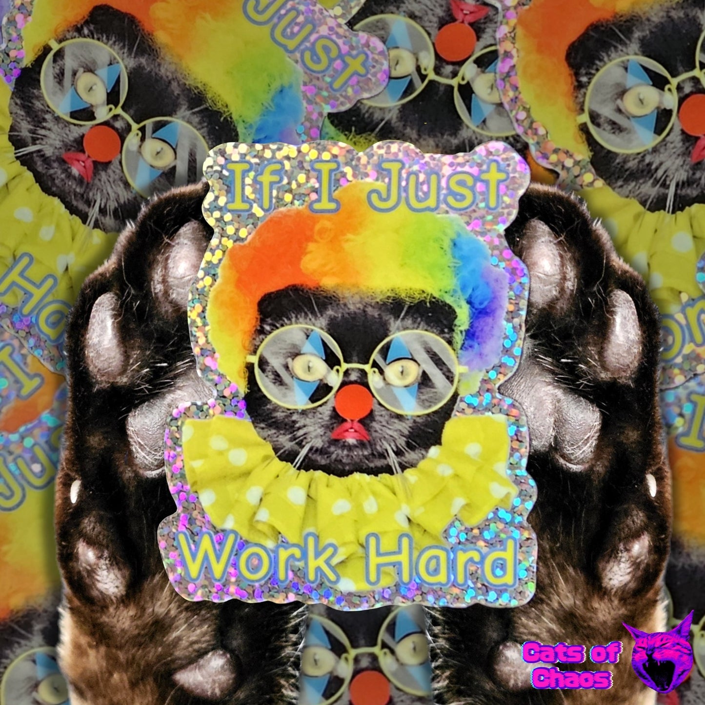 Marshadow The Clown Sticker - Cats of Chaos