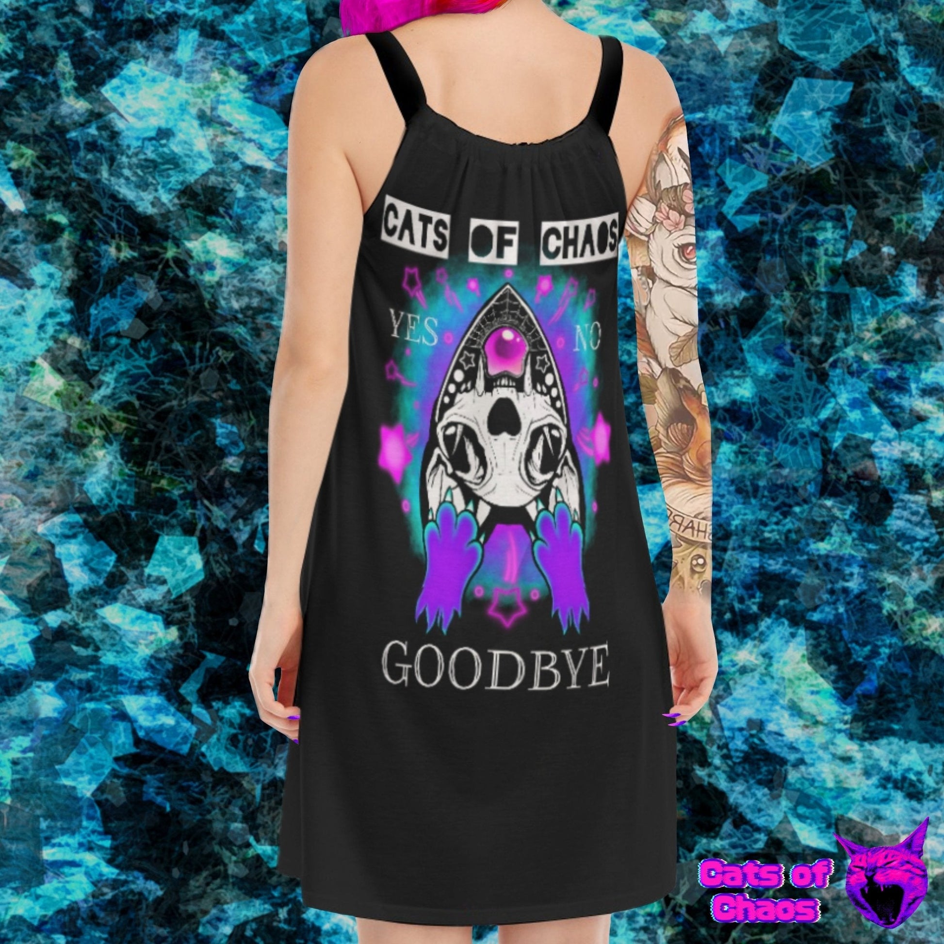 No Future Only Chaos Sleeveless Cami Dress - Cats of Chaos