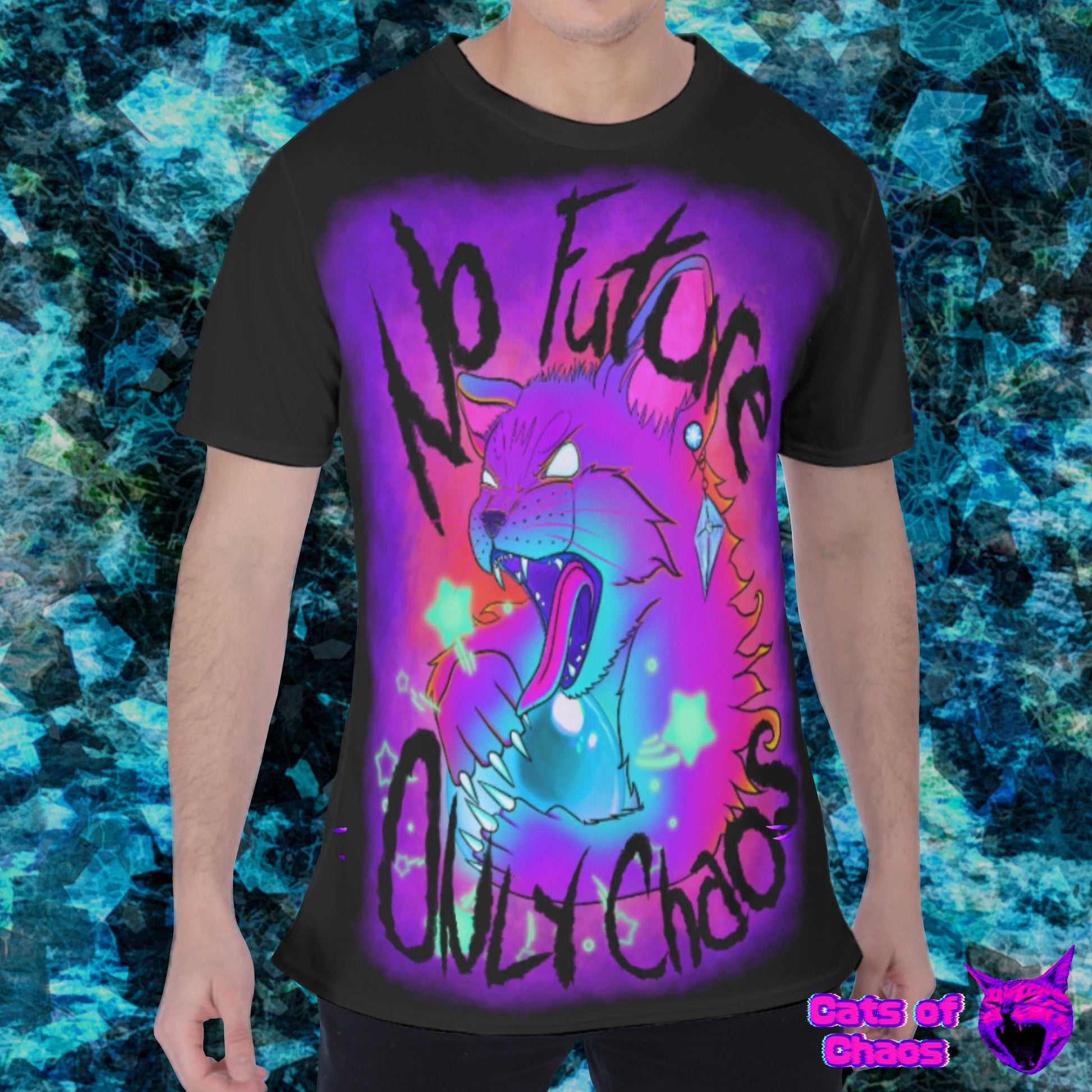 No Future Only Chaos Unisex Softstyle Cotton T-Shirt - Cats of Chaos