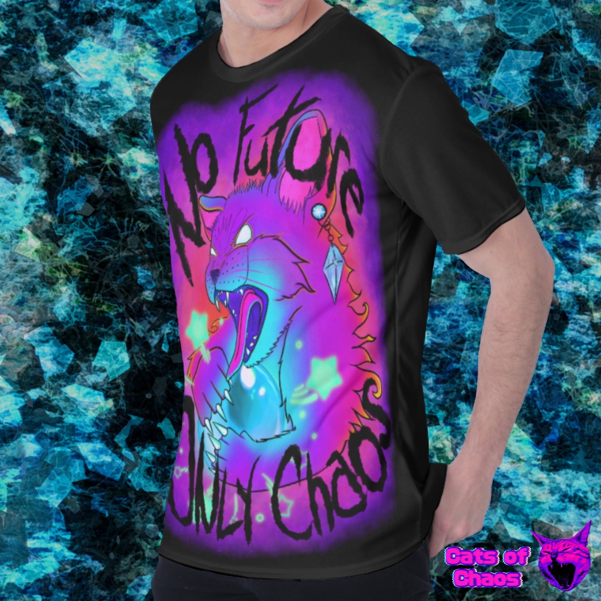 No Future Only Chaos Unisex Softstyle Cotton T-Shirt - Cats of Chaos