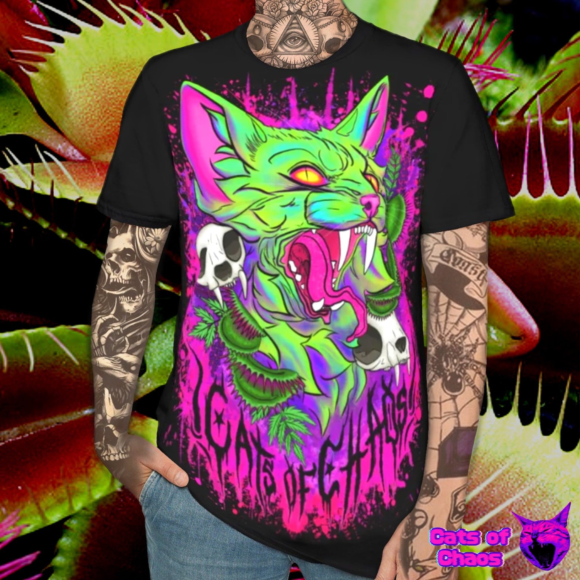 Venomous Cat Unisex Softstyle Cotton T-Shirt - Cats of Chaos