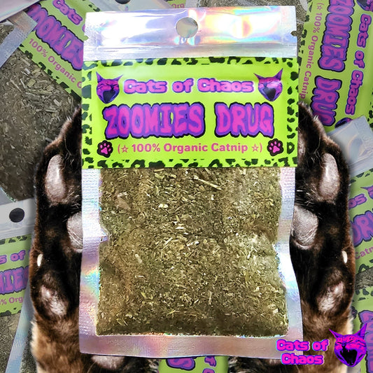ZOOMIES DRUG 100% Pure Catnip - Cats of Chaos